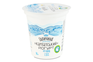 Йогурт 3% десертний без цукру Карпатський Галичина ст 280г