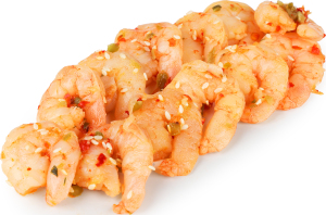 Креветки з часником варені охол ваг