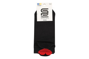 Шкарпетки жін Premier socks 3Д серц кор чор р23-25