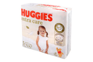 Подгузники для детей 11-25кг 5 Extra Care Huggies 28шт