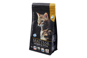 Корм сухой полнорационный для взрослых котов Salmon&Tuna Matisse Farmina м/у 400г