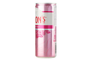 Напиток слабоалкогольный 0.25л 6.4% газированный с джином и тоником Premium Pink Gin&Tonic Gordon's ж/б