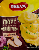 Пюре картофельное быстрого приготовления Белый гриб Reeva м/у 40г