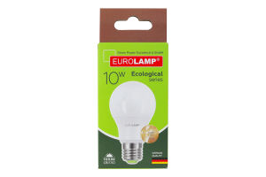 Лампа светодиодная 10W E27 3000K Ecological Eurolamp 1шт