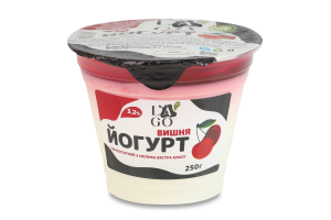 Йогурт 3.2% термостатний Вишня Lago ст 250г