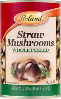 Roland Straw Mushrooms Whole Peeled