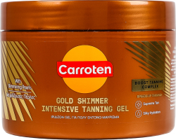 Гель для тела для интенсивного загара с золотистым шимером Carroten 150мл