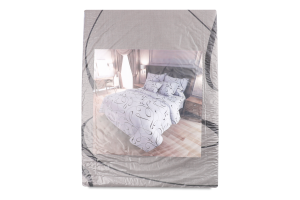 Комплект постільної білизни кольоровий бавовна євро Простирадло220*240см+Підковдра 220*200см+Наволочка 70*70см 2шт Бібо