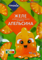 Желе быстрого приготовления со вкусом апельсина Премія м/у 90г