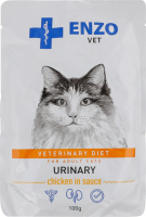 Корм д/котів Дієта при захворюванні сечовивідних шляхів з куркою в соусі 100г пауч Ензо Вет
