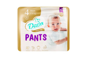 Трусики-підгузки для дітей 9-15кг 4 Maxi Extra Soft Dada 32шт