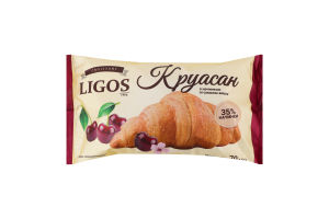 Круасан з начинкою зі смаком вишні , ТМ "LIGOS" 70г