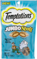 Temptations Jumbo Stuff Cat Treats Tempting Tuna Flavor