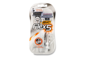 Станок д/гоління одноразовий Флекс-5 3шт Бік