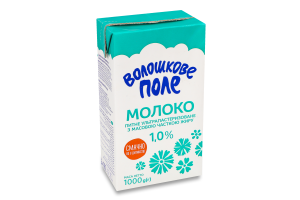 Молоко ультрапастеризоване 1% 1кг т/брік Волошкове поле