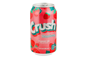 Напій Crush Strawberry б/алкогольний газований з/б