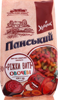 Вироби макаронні трубчасті овочеві Ріжки виті Хуторок Панський м/у 400г