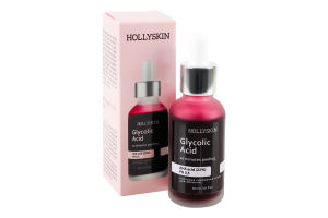 Пілінг-сироватка для обличчя кислотна Glycolic acid Hollyskin 30мл
