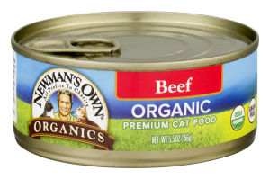 Newman's Own Organics Premium Cat Food Beef
