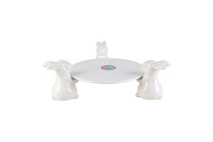 Тарілка Три зайці керамічна в асортименті 986412