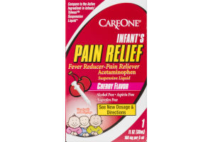 CareOne Infant's Pain Relief Fever Reducer-Pain Reliever Cherry
