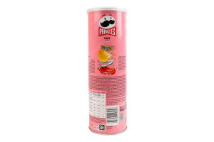 Чипсы картофельные со вкусом краба Pringles тубус 165г