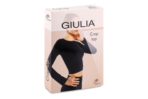 Футболка жіноча Giulia Crop top bianco L/XL