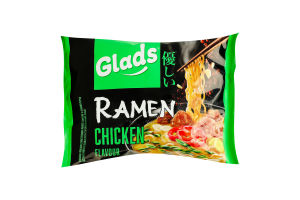 Локшина швидкого приготування з соусом зі смаком курки Рамен Glads м/у 105г