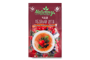 Концентрат напою безалкогольного Чай з порічкою, полуницею та смородиною Обійми літа Naturovy м/у 50г