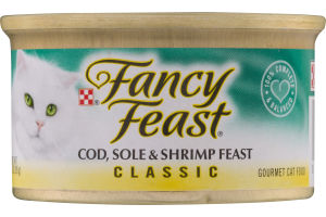 Fancy Feast Cod, Sole & Shrimp Feast Classic Gourmet Cat Food
