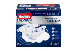 Huggies OverNites Diapers Size 5 - 66 CT