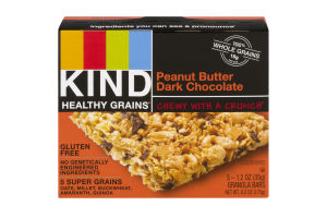KIND Healthy Grains Granola Bars Peanut Butter Dark Chocolate - 5 CT