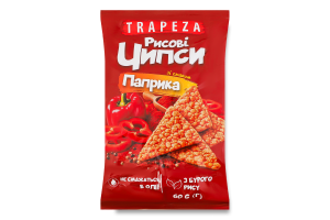 Чипсы из бурого риса Паприка Trapeza м/у