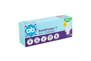 Тампоны гигиенические Защита 5в1 ExtraProtect Super plus O.b. 16шт