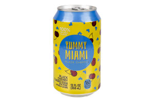 Напій Yummy Miami Black Cherry газован з/б