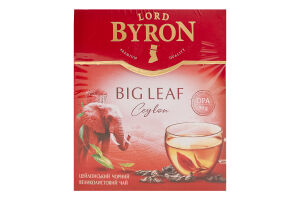 Чай чорний байховий великолистовий Lord Byron букет к/у 90г