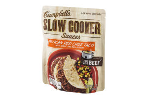 Campbell's Slow Cooker Sauces Mexican Red Chile Taco with Garlic and Bell Peppers