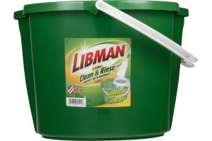 Libman 4 Gallon Clean & Rinse Bucket With Wringer