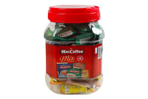 Напиток кофейный растворимый 4 аромата 3в1 Mix ассорти MacCoffee п/б 48х18г