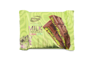 Шоколад Dubai молочний з фісташкою та тістом кадаїфі 60г Bind