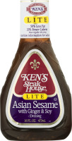 Ken's Steak House Lite Dressing Asian Sesame with Ginger & Soy