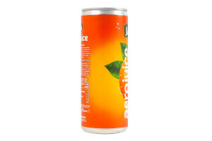 Нектар газированный пастеризованный апельсиновый Aerojuice Jaffa ж/б 250мл