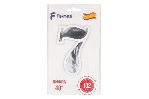 Кулька фольгована Цифра 7 синя 40" Весела витівка