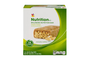 Ahold Nutrition Balanced Nutrition Bar Double Peanut - 12 CT