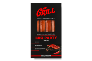 Колбаски острые BBQ party Mr.Grill п/к в/с к/у 345г