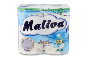 Бумага туалетная 3-х слойная Arctic Maliva 4шт