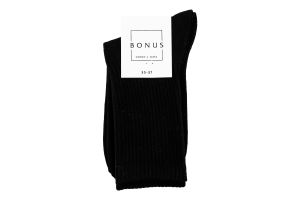 Шкарпетки жіночі чорні класичні р.21-23 3542 Bonus