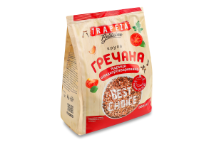 Крупа гречана ядриця швидкорозварювана Bellissimo Трапеза м/у 800г