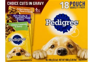 Pedigree Choice Cuts in Gravy Dog Food Variety Pack - 18 PK