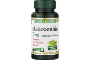 Nature's Bounty Astaxanthin 5mg Dietary Supplement Softgels - 60 CT